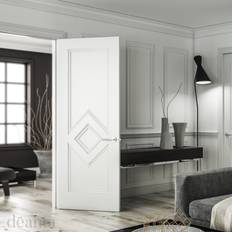 Doors Deanta Primed Ascot 3P FD30 Interior Door (x198.1cm)