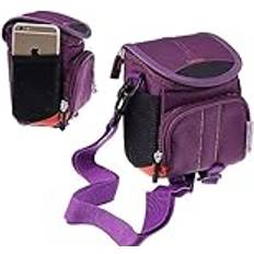 Navitech Purple Camera Bag for Canon EOS 250D