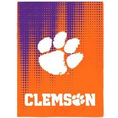 Pegasus Clemson Tigers Tone Drip Fleece Blankets