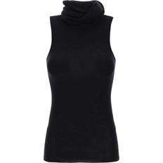 Viscosa Blusas Rick Owens Twist Knit Top - Black W