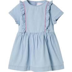 S Dresses Children's Clothing vidaXL Kids' Ruffles Dress with Children's - Soft Blue