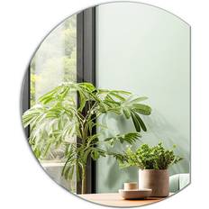Bathroom Furniture ModernMoments Aleiya Wall Mirror Silver 70cm H x 63cm W x 0.4cm D