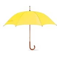 Umbrellas eBuyGB Manuellt träskurhandtag klassiskt paraply, gul, 105 cm