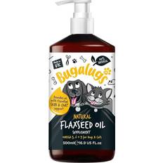 Bugalugs Flaxseed Oil For Dogs & Cats Skin Food High Omega 3,6,9