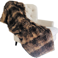 Brown Mountain Coyote Handmade Throw Blanket 108L x 90W