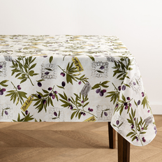 Elrene Montalcino Italian Olive Branches Tablecloth Green