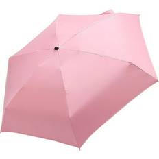 Umbrellas JeashCHAT JeashCHAT Flat Lightweight Umbrella Parasol Folding Sun Umbrella Mini Umbrella