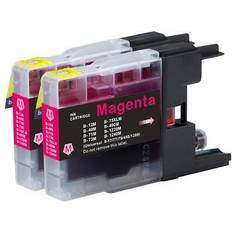Go Inks Compatible 2 Magenta Ink Cartridges LC1240M LC1220CM