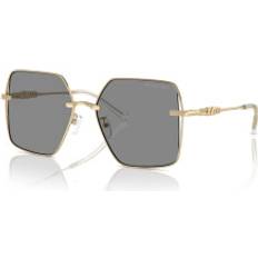 Solglasögon Michael Kors Sanya Asian Fit Solglasögon - Metall Guld/Grå