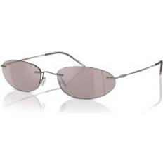Giorgio Armani Women Sunglasses Giorgio Armani Oval Sunglasses Metal Grey Violet - Grey