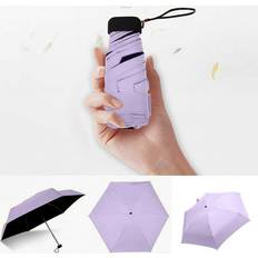 Umbrellas Mittory Flat Lightweight Umbrella Parasol Folding Sun Umbrella Mini Umbrella