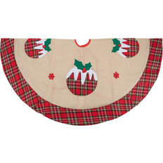 Beige Christmas Tree Skirts Northlight Burlap Plaid Tree Skirt with Christmas Christmas Tree Skirt