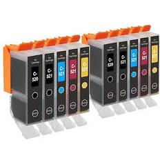 Go Inks Set of 5 Ink Cartridge Set - Black/Cyan/Magenta/Yellow
