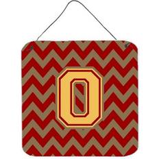 Gold Wall Decor ComfortCreator Letter O Chevron Garnet & Wall Decor