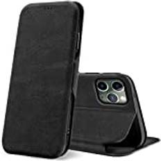 Verco Verco plånboksfodral för iPhone 11 Pro skal 5.8 Premium pu läderplånbok Flip Case Wallet för Apple iPhone 11 Pro bokfodral fodral, Svart