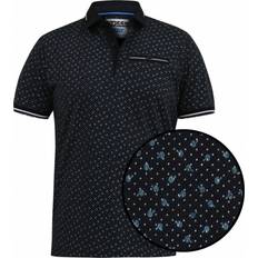 Polo Shirts D555 D555 by Duke Mens Big Patterned Polo Shirt With Jacquard Collar