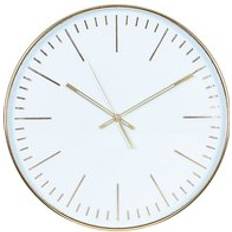 Celestial Gold & White Round Wall Clock