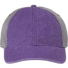 Purple Caps Legacy DTA Dashboard Trucker Cap in Purple/Grey Cotton/Polyester Blend