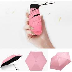 Umbrellas Floleo Floleo Clearance Flat Lightweight Umbrella Parasol Folding Sun Umbrella Mini Umbrella