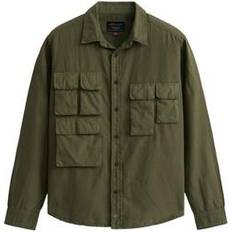 Alpha Industries Men Shirts Alpha Industries Linen & Cotton Button-up Utility Shirt