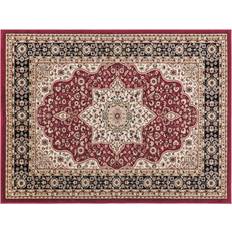 Three Posts Albers Red/Beige Rug