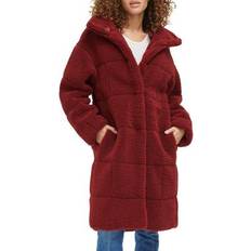 Levi's Women Coats Levi's Quilted Fleece Long Teddy Coat