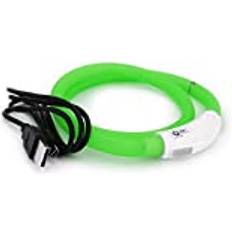 Precorn USB-krage silikon hundhalsband lysande halsband