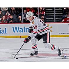 Fanatics Authentic Jonathan Toews Chicago Blackhawks Unsigned White Jersey Skating Photograph