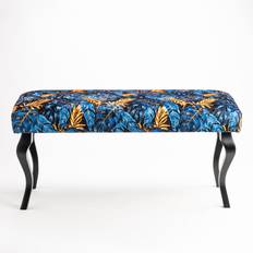 Black Settee Benches 17 Stories Gepolsterte Sofabank