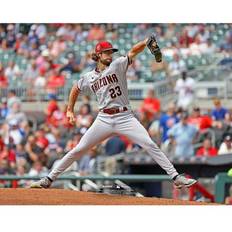 Sports Fan Products Fanatics Authentic Zac Gallen Arizona Diamondbacks Unsigned Gray Jersey Pitching Photograph