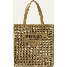 Prada Womens Logo Tote Bag - Green