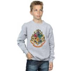 Gold Sweatshirts Children's Clothing Harry Potter Hogwarts Crest Gold Ink Sweatshirt Grey 7-8 Years