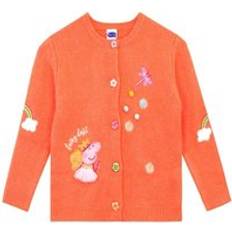 Orange Cardigans Children's Clothing Peppa Pig Embroidered Fairy Princess Button Up Cardigan Orange 7-8 Years