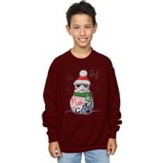 Star Wars Sweatshirts Star Wars Stormtrooper Up To Snow Good Sweatshirt Burgundy 12-13