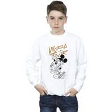 Mickey Mouse Sweatshirts Disney Mouse World Tour Sweatshirt White Years