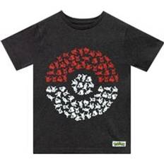 Pokemon T-shirts Character Pokeball T-Shirt Black 6-7 Years