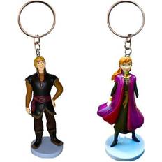 Disney Anna & Kristoff PVC Key Ring Keychain Ornament Frozen - Multicoloured