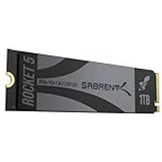 Sabrent NVMe SSD M.2 1TB Rocket 5 X4, Interne SSD PCIe GEN 5 2280 14GB/s SB-RKT5-1TB