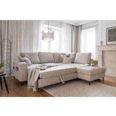 MiuForm Ecksofa Lofty Lilly Beige 84cm H X 237cm W X 197cm D Sofa