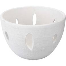 White Bowls Jamie Young Lacerated Matte White