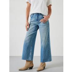 Hush Abi Cropped Wide Leg Jeans, Mid Authentic