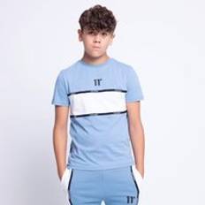 11 Degrees Junior Taped Block T-Shirt Shadow Blue 12-13 Years