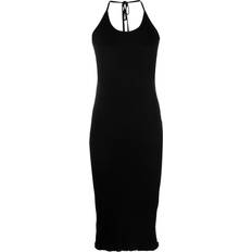 Filippa K Women Dresses Filippa K Geripptes Neckholder-Kleid Black