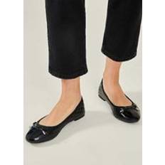 Accessorize Quilted Ballerina Flats Black