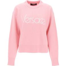 Versace Hombre Suéteres Versace Women's Knitted Logo Jumper - Pale Pink