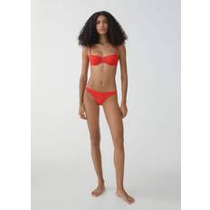 Mango Women Swimwear Mango Triangle Bikini Bottom - Red