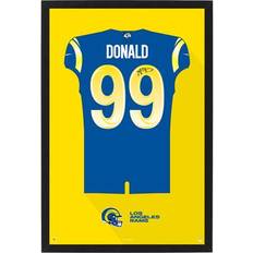 Sporticulture Aaron Donald Los Angeles Home Jersey Print Framed Art