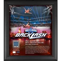 Fanatics Authentic Cody Rhodes WWE 2022 WrestleMania Backlash Core of Match-Used Canvas Limited Edition Framed Art