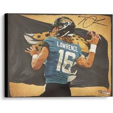 Fanatics Authentic Trevor Lawrence Jacksonville Jaguars Autographed Stretched 20" Print Konnick Framed Art