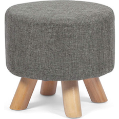 Gray Foot Stools George Oliver Round Small Foot Stool